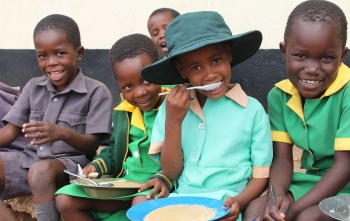 Children eating Marys Meals