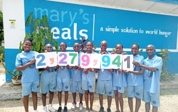 Pupils from Oscar Romero School for the Deaf in Liberia 