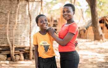 Sisters Sibongile and Sarah in Zambia