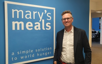 Matt Barlow, the executive director for Mary's Meals UK 