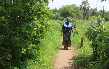 Grandma Alice walks in Zambia