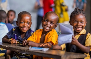 Liberian children in class