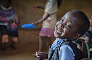 Children laughing