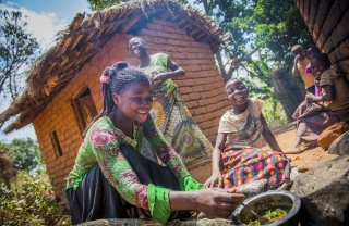 People cooking in Malawi