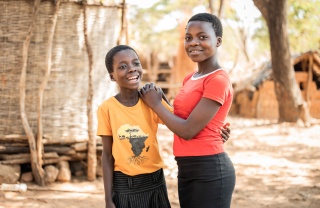 Sisters Sibongile and Sarah in Zambia