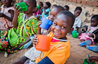 Child in Malawi enjoying marys meals