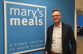 Matt Barlow, the executive director for Mary's Meals UK 