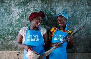 image of volunteers cooking