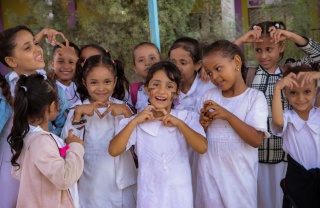 Girls in Yemen