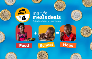 Image representing the words food school and hope