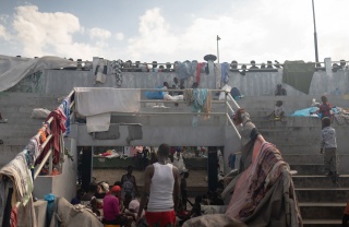 Image of an IDP camp in Haiti