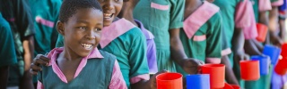 Children receive meals