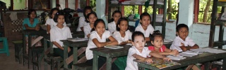 Children in a classroom in Myanmar