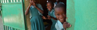 Children in Haiti playing