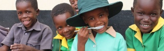 Children eating Marys Meals