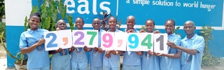 Pupils from Oscar Romero School for the Deaf in Liberia