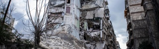 Syria, collapsed buildings after the earthquakes on Monday 6 February