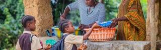 Food being served in Liberia