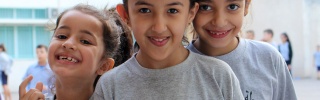 Children in Lebanon with school meals