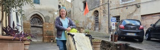 Geraldine in Rome during her pilgrimage