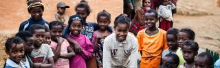 Children at well, Madagascar