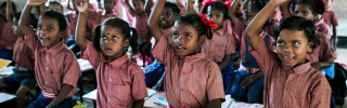 Children in school, India