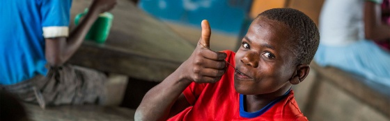 Child in Malawi enjoying Mary's Meals