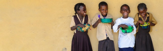 children eating Marys Meals