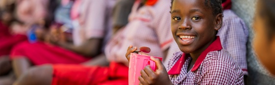 Image of child with food