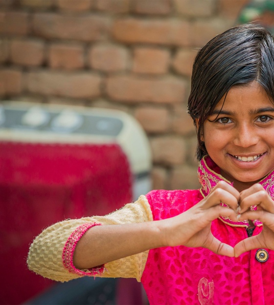 Child in India who receives Marys Meals