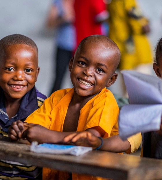 Liberian children in class