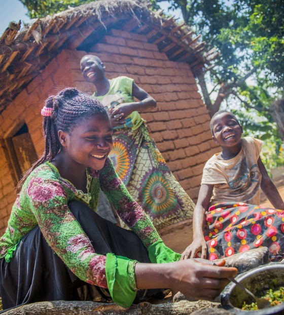 People cooking in Malawi