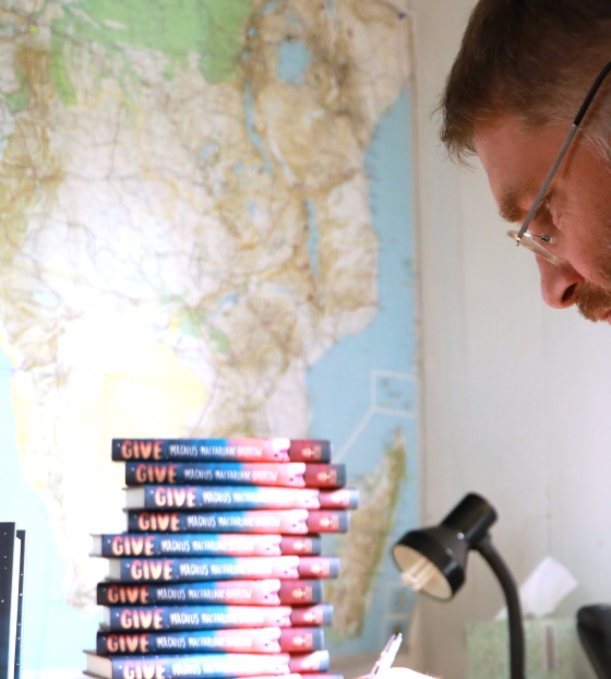 Magnus and his book GIVE