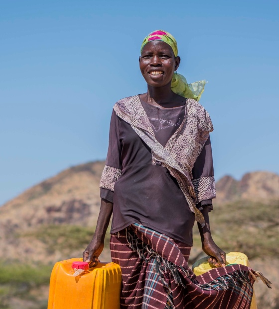 Rebecca, a Mary's Meals volunteer, in Kenya