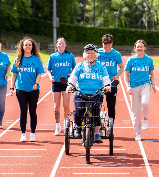 Supporters taking on an active challenge for Marys Meals