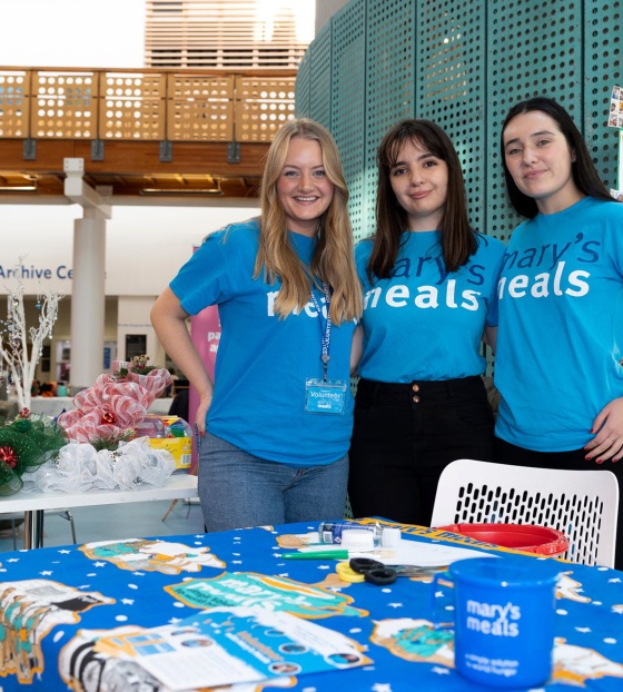Mary's Meals volunteers at a supporter event