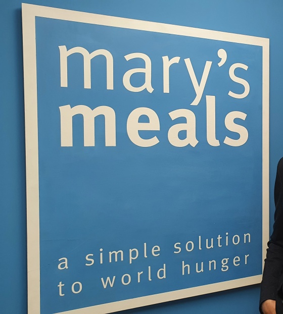 Matt Barlow, the executive director for Mary's Meals UK 