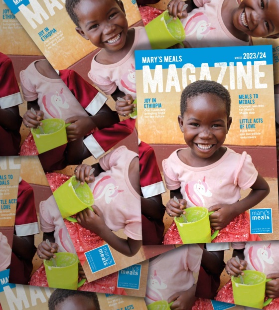 Image of the new Mary's Meals magzine