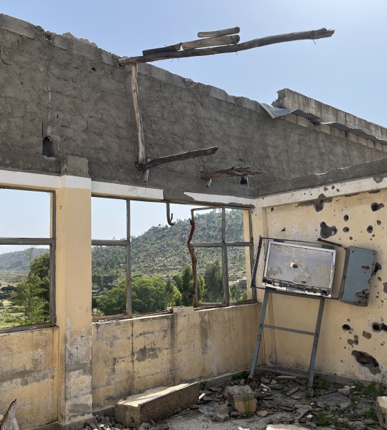 Empty classroom in Tigray, Ethiopia