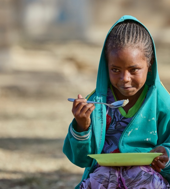 Image of a child in Ethiopia