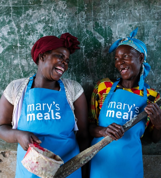 image of volunteers cooking