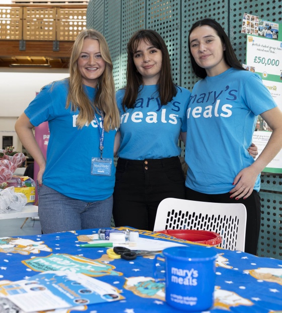 Image of volunteers at fundraising event