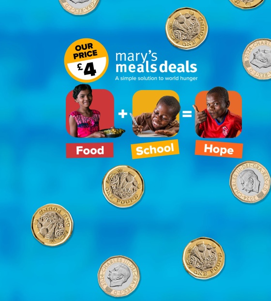Image representing the words food school and hope