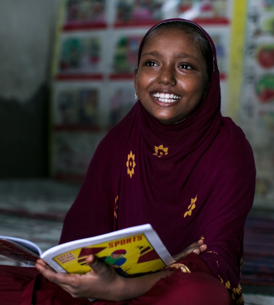 11-year-old Rubina from India 