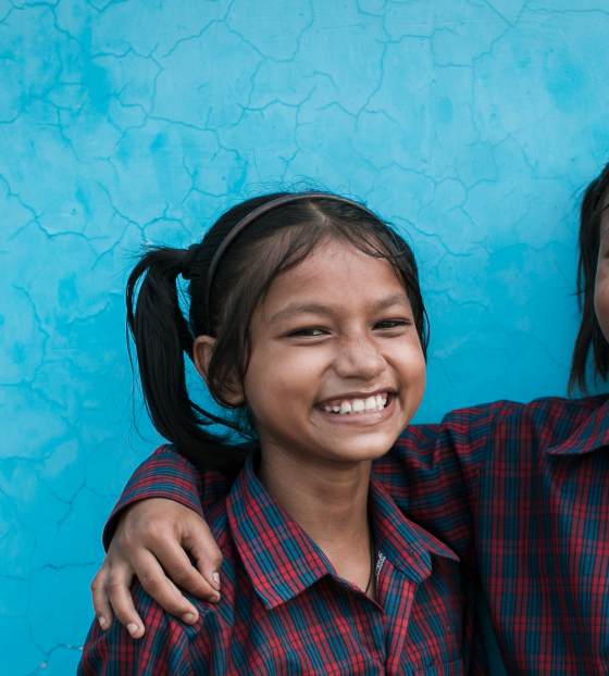 Girls in school in India