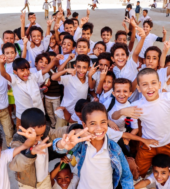 school children in Yemen