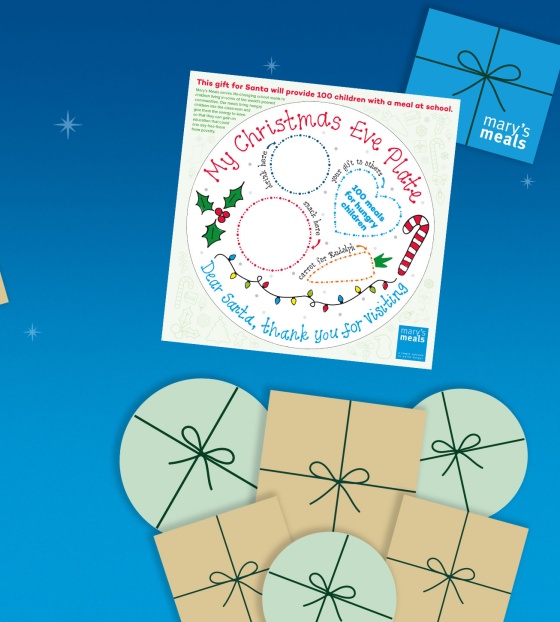 Image of the Mary's Meals Santa Plate gift