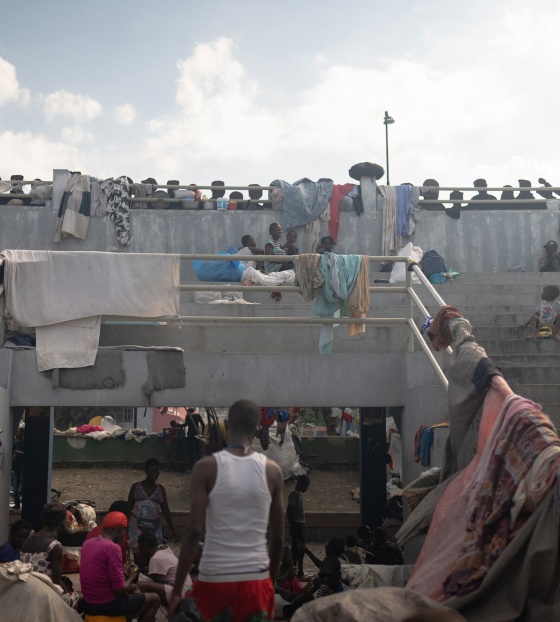 Image of an IDP camp in Haiti