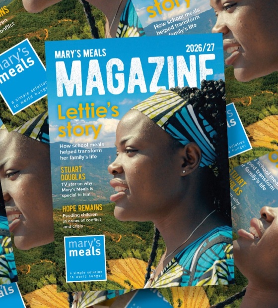 An image of the Mary's Meals magazine