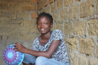Magirl from Liberia wants to be a nurse when she gets older